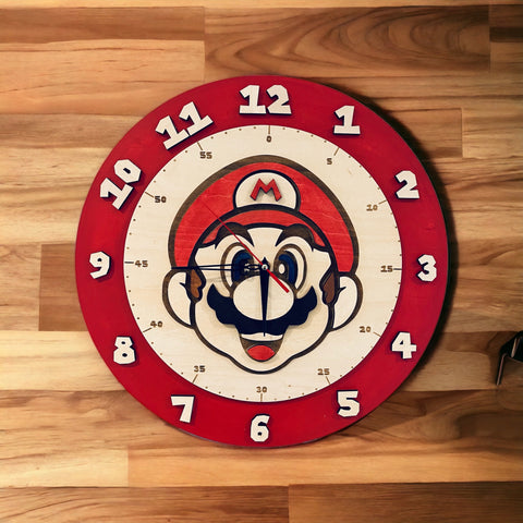 Horloge enfant sur le thème Mario